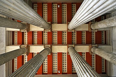 Ceiling, Propylaeen, Koenigsplatz, Deutsches Museum, Munich, Bavaria, Germany