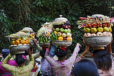 Sacrificial offering from Hindu in Kedisan, Danau Batur, Bali, Indonesia