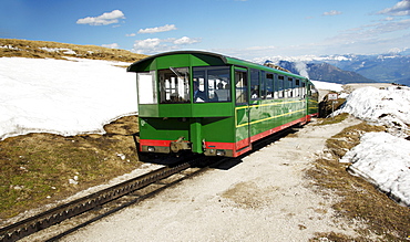 The Schafbergbahn, cog railway on the Schafberg mountain, Salzburg, Austria, Europe