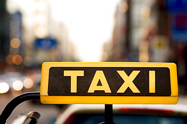 Lighted taxi sign, Germany