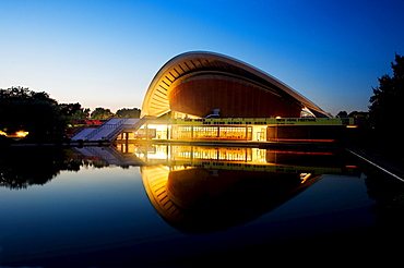 In the evening, house of the cultures of the world, Berlin, Germany