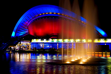 In the evening, house of the cultures of the world, Berlin, Germany