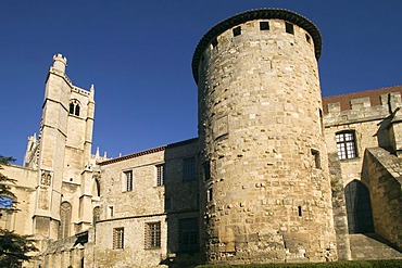 Cathedrale Saint-Just, Palais des Eveques, Narbonne, Languedoc-Roussillon, France