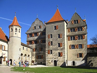 The castle of Harburg, Bavaria, Germany