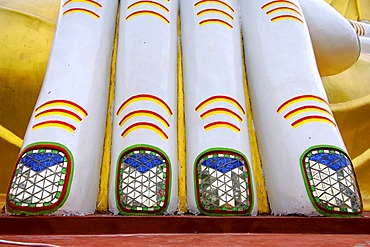 Buddha's fingers at the Kyaik-Kauk-Pagoda at Bago, Myanmar, Burma