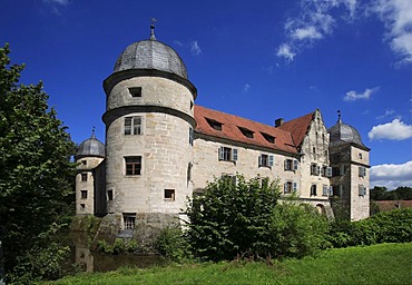 Moated castle of Mitwitz, county of Kronach, Upper Franconia, Bavaria, Germany