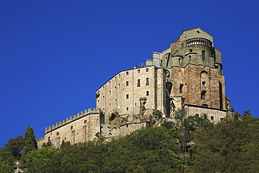 Sacra di San Michele at the Valle Susa, piedmont, Italy