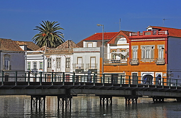 Old town at the Gilao river, Tavira, Algarve, Portugal