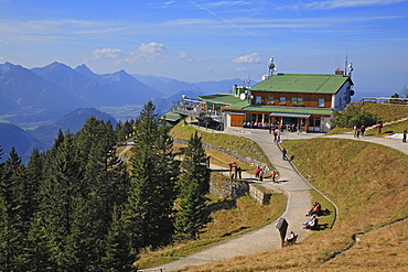 Tegelberg hut, Tegelberg mountain, Schwangau, Bavaria, Germany