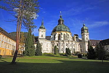 Baroque Benedictine Ettal Abbey, County Garmisch-Partenkirchen, Bavaria, Germany, Europe