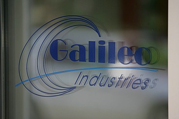 The Galileo Industries GmbH Logo is to be seen on the company head office front door in Ottobrunn Bavaria Germany