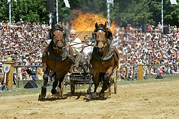 Kaltenberg, GER, 03. July 2005 - Knight plays in Kaltenberg nearby Munich.