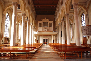 Interior roman katholic Church pc. Petrus and Paulus "Filderdom" Neuhausen on the Fildern Baden Wuerttemberg Germany