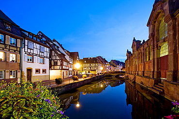 Evening atmosphere, Petite Venise, Colmar, Alsace, France, Europe