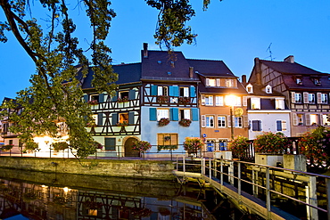 Evening atmosphere, Petite Venise, Colmar, Alsace, France, Europe