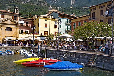 Harbour, Malcesine, Lake Garda, Venetia, Italy, Europe