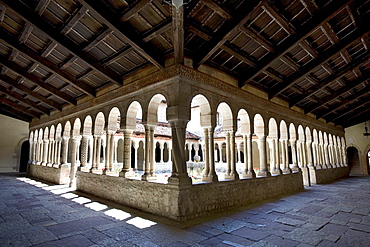 Cloister of the church of Fillina, Veneto, Italy, Europe