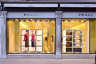 Window Display, Prada, Fashion store, Venice, Venezia, Italy, Europe