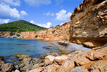 Sa Caleta Bay, Ibiza, Balearic Islands, Spain, Europe