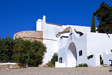 Es Puig de Misa Church, Santa Eularia des Riu, Ibiza, Balearic Islands, Spain, Europe