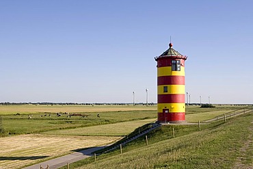 Pilsum Lighthouse, Pilsum, Krummhoern, East Frisia, Lower Saxony, Germany, Europe