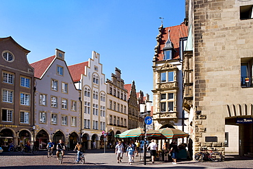 Prinzipalmarkt, Muenster, North Rhine-Westphalia, Germany, Europe