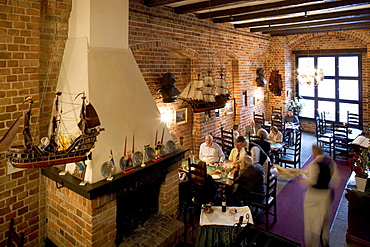 "Alter Schwede" Guesthouse, from 1380, interior view, at the Wismar Marktplatz Square, Mecklenburg-Western Pomerania, Germany, Europe