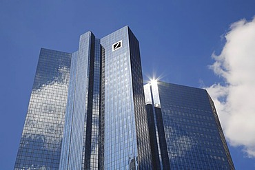 Deutsche Bank, office tower block, corporate headquarters, Frankfurt am Main, Hesse, Germany, Europe