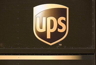 The company logo of the United Parcel Service (UPS)