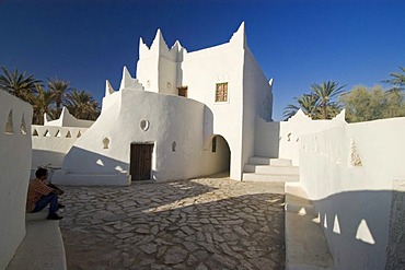 Renovated touareg house in the historc center of Ghadames, Ghadamis, Libya, Unesco world heritage site