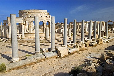 Roman market square at Leptis Magna, Libya