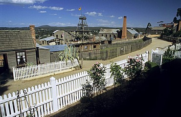 Historic houses at Sovereign Hill, Ballarat, Victorian Goldfields, Victoria, AUS