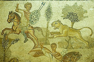 Famous mosaic in the national museum of Tripolis, Libya