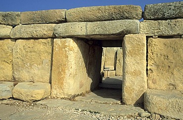 Megalithic temple of Mnajdra, Unesco World Heritage Site, Malta