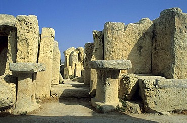 Megalithic temple of Mnajdra, Unesco World Heritage Site, Malta