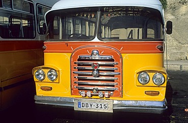 Old city bus in Valetta, La Valetta, Malta