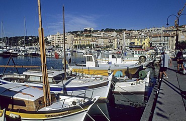 Boats in the harbour of Cassis, Provence, France