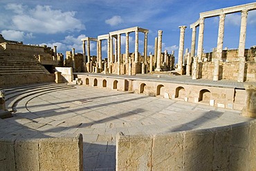 Roman theater of Leptis Magna, Libya, Unesco world heritage site