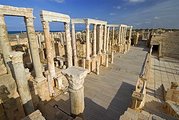 Roman theater of Leptis Magna, Libya, Unesco world heritage site