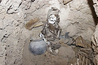 Mummy in a cave at San Juan del Rosario, Bolivia