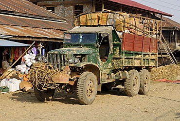 Old truck in Putao, Kachin State, Myanmar