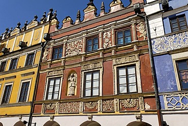 Rynek, historic city square of Zamosz, Unesco World Heritage Site, Poland