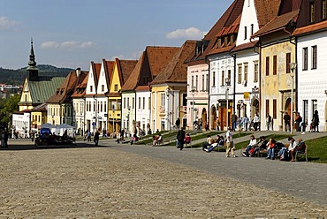 City square of Bardejov, Unesco World Heritage Site, Slovakia