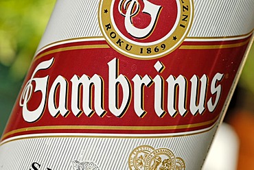 Czech beer can, Gambrinus beer from the Czech Republic