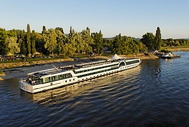 Cruiseship on the Danube river at Esztergom, Hungaria