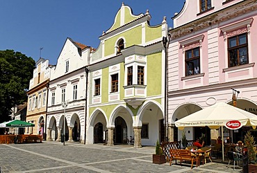 Historic old town of Trebon, Bohemia, Czech Republic