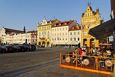 Historic old town of Ceske Budejovice, Budweis, Budvar, Bohemia, Czech Republic