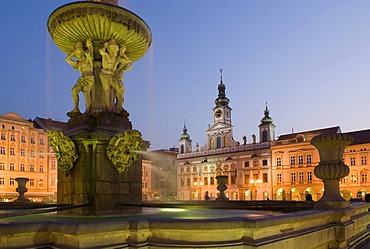 Historic old town of Ceske Budejovice, Budweis, Budvar, Bohemia, Czech Republic