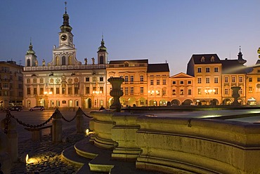 Historic old town of Ceske Budejovice, Budweis, Budvar, Bohemia, Czech Republic