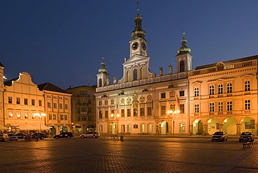 Historic old town of Ceske Budejovice, Budweis, Budvar, Bohemia, Czech Republic